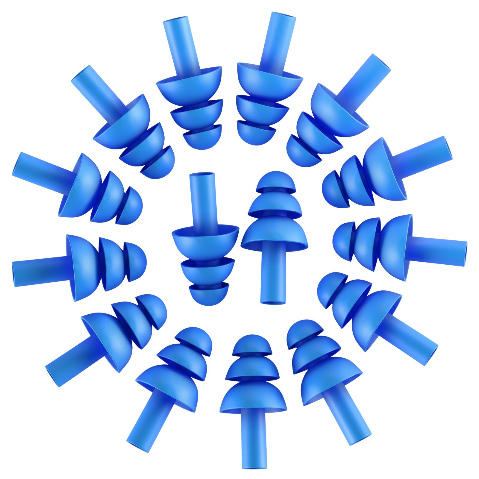 100 Pair Silicone Ear Plugs Sleep Hearing Protection Shooting Noise Cancelling