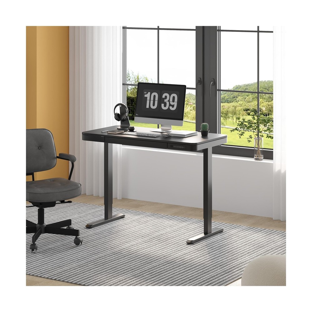 FLEXISPOT Comhar Electric Standing Desk with Drawer Desktop & Adjustable Fram...