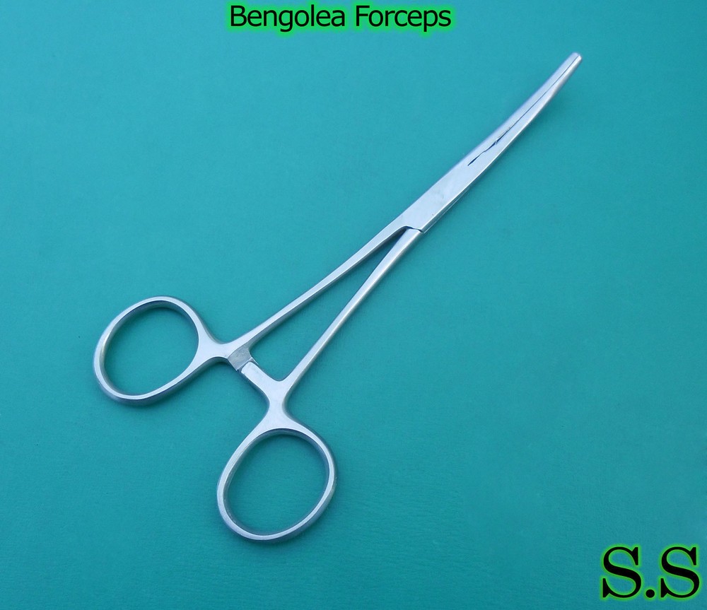 Bengolea Forceps 9.5" Curved Surgical Instruments