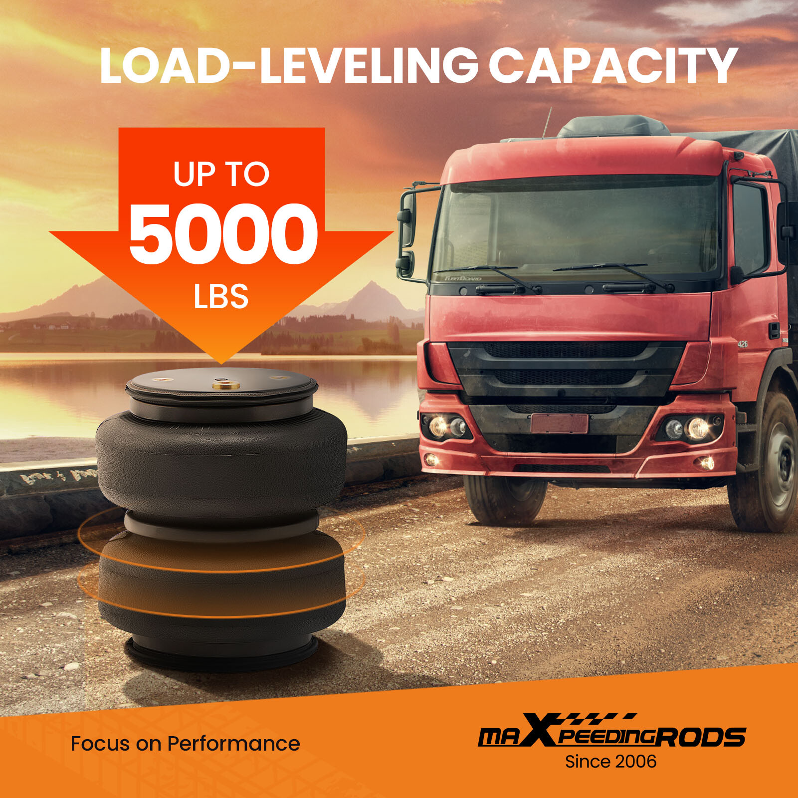 Air Suspension Spring bag Kit Rear for Dodge Ram 2500 3500 2003-2013