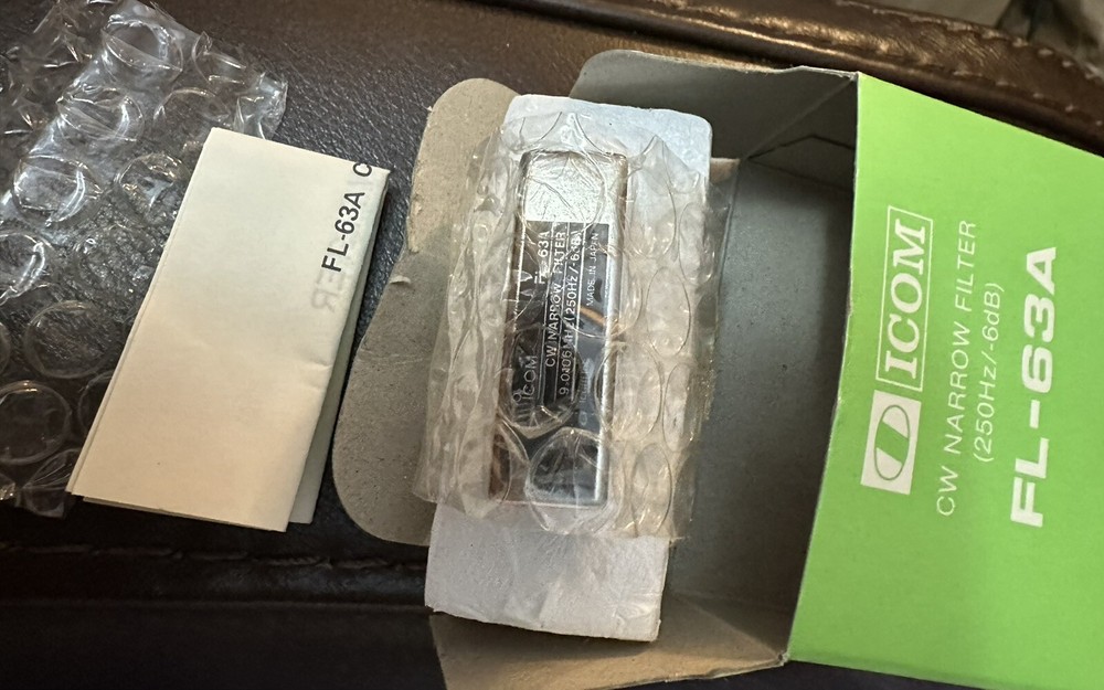 iCom FL-63A CW Narrow Filter -New Rare