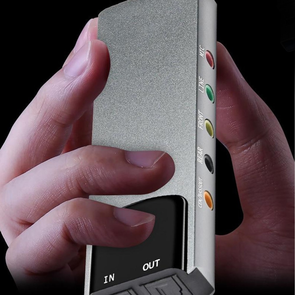 New Aluminum AlloyUSB Optical Fiber SPDIF Card Computer External Multi-FunctionB