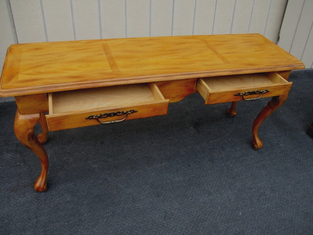 63695 Oak Console Table Server Sideboard