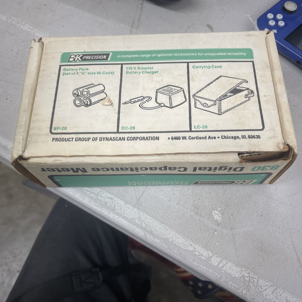 Dynascan T57902 830 Autoranging Digital Capacitance Meter+Return