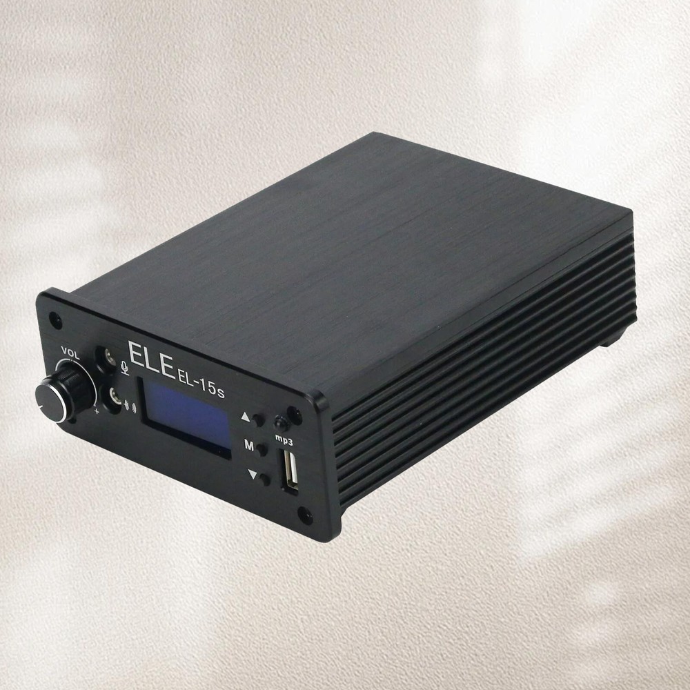 EL-15S FM Broadcast Transmitter Timing Wireless System Music 1.5W For U Disk Mm3