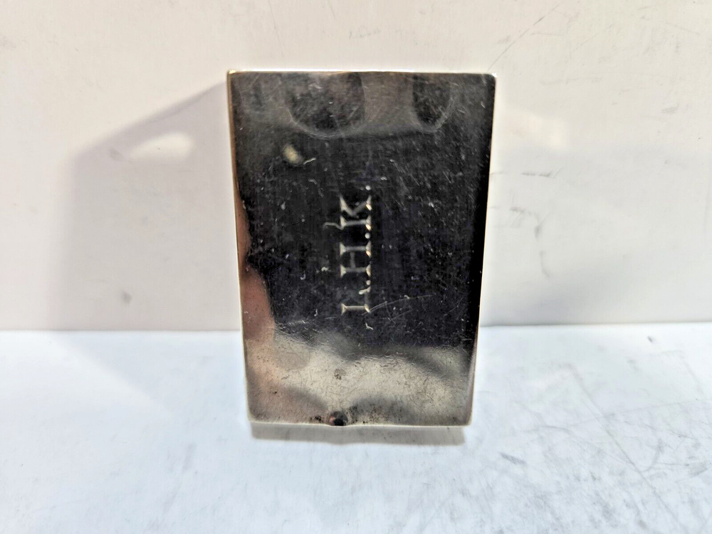 WEBSTER STERLING SILVER MATCHBOX MATCH BOX SAFE HOLDER CASE 6802/3