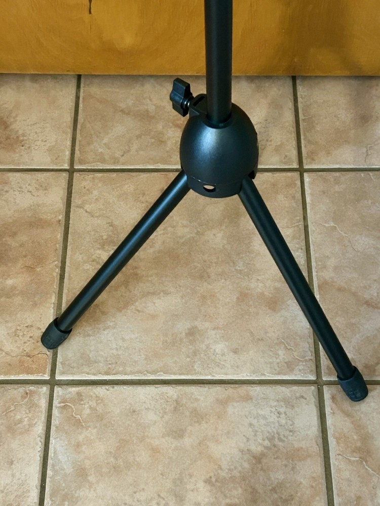 MICROPHONE STAND Tripod Floor Stand Adjustable Full Assembled RANDY JACKSON NOS
