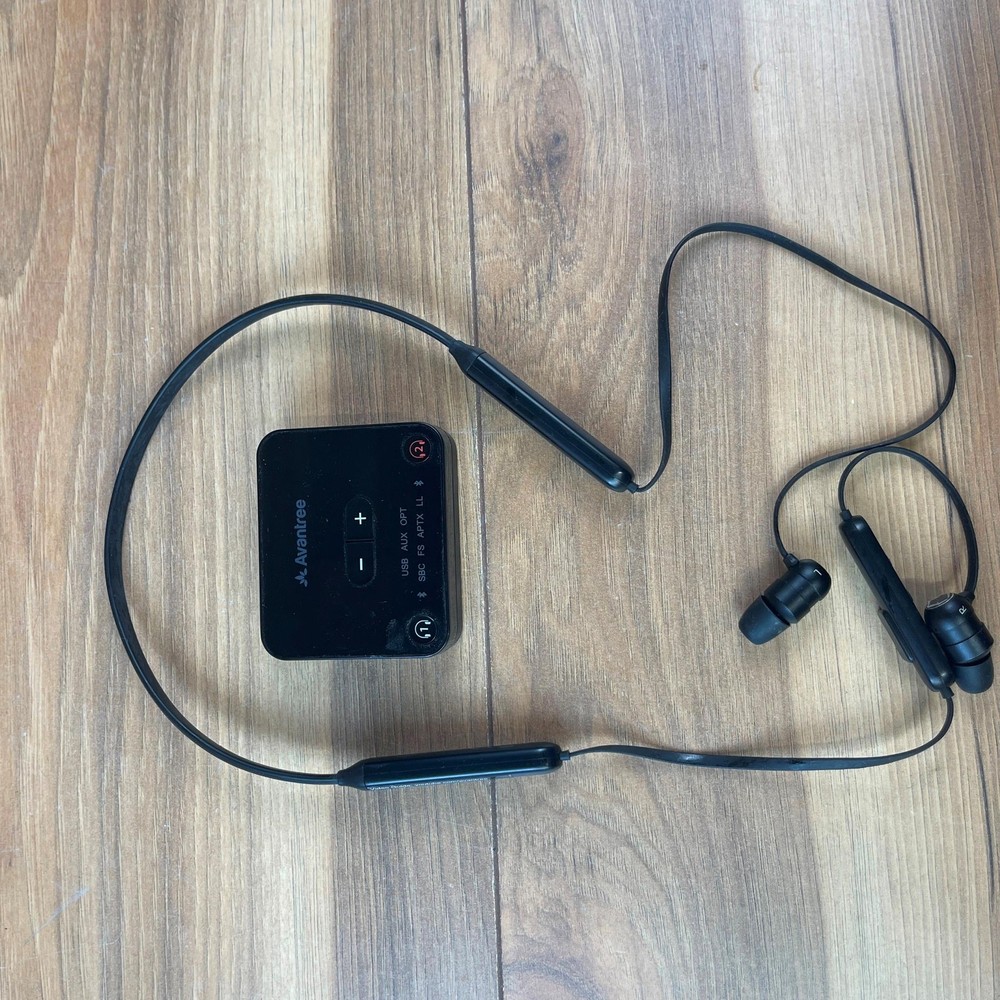 Avantree HT41866 In-Ear Headphones & Transmitter Black Bluetooth Plug & Play