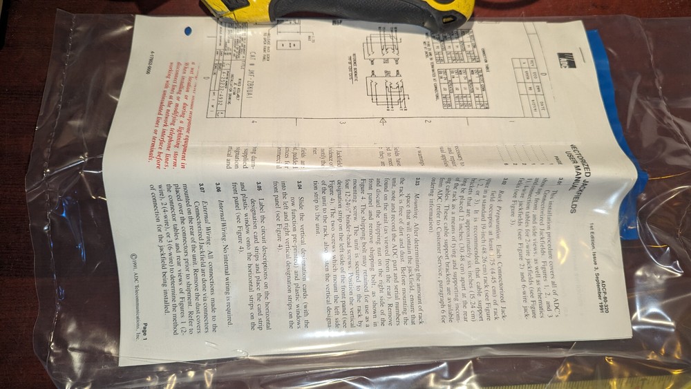 (1) ADC JKF-ZBKUAI Vectorized Jackfield Patchbay NEW