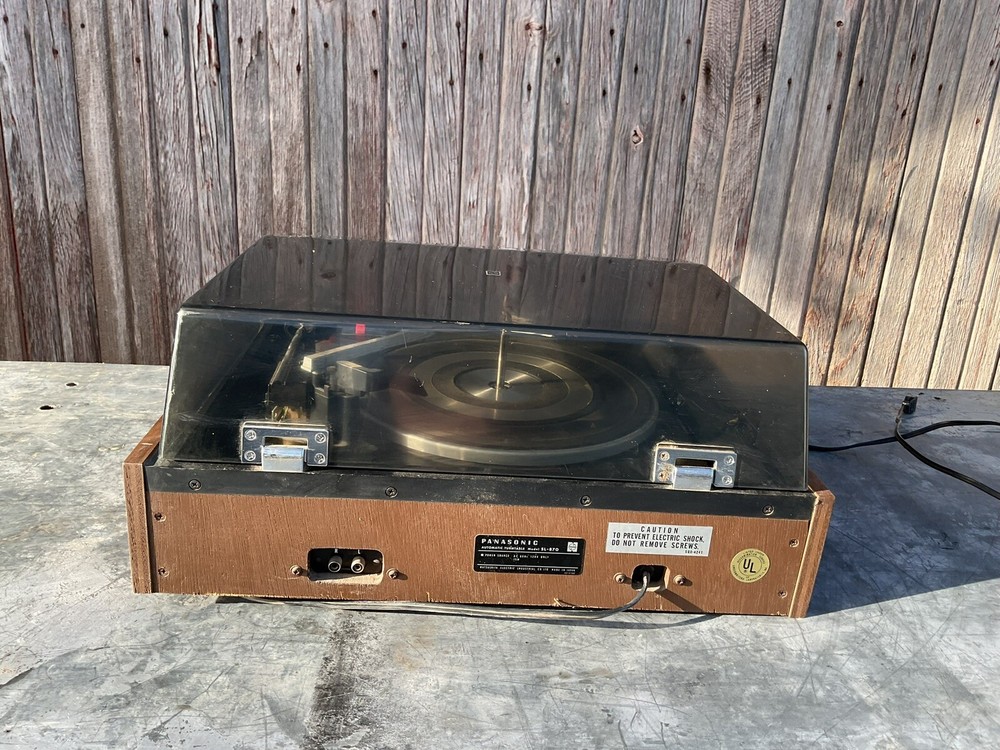Panasonic SL-870 Automatic Turntable Untested Powers On