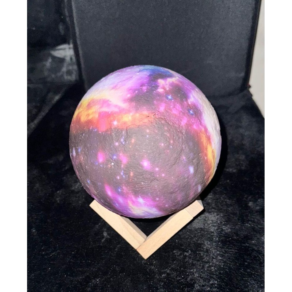 Galaxy Globe Night Light Multi Color 7in
