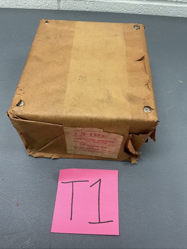 Hoffman Pushbutton Enclosure E4SPB (NEW IN BOX), Gray - ECS