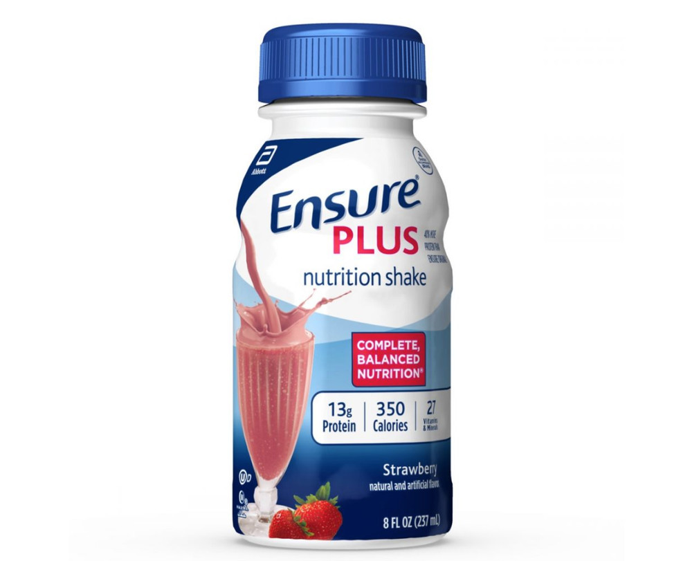 ABBOTT ENSURE PLUS STRAWBERRY, 8OZ BOTTLE-VD