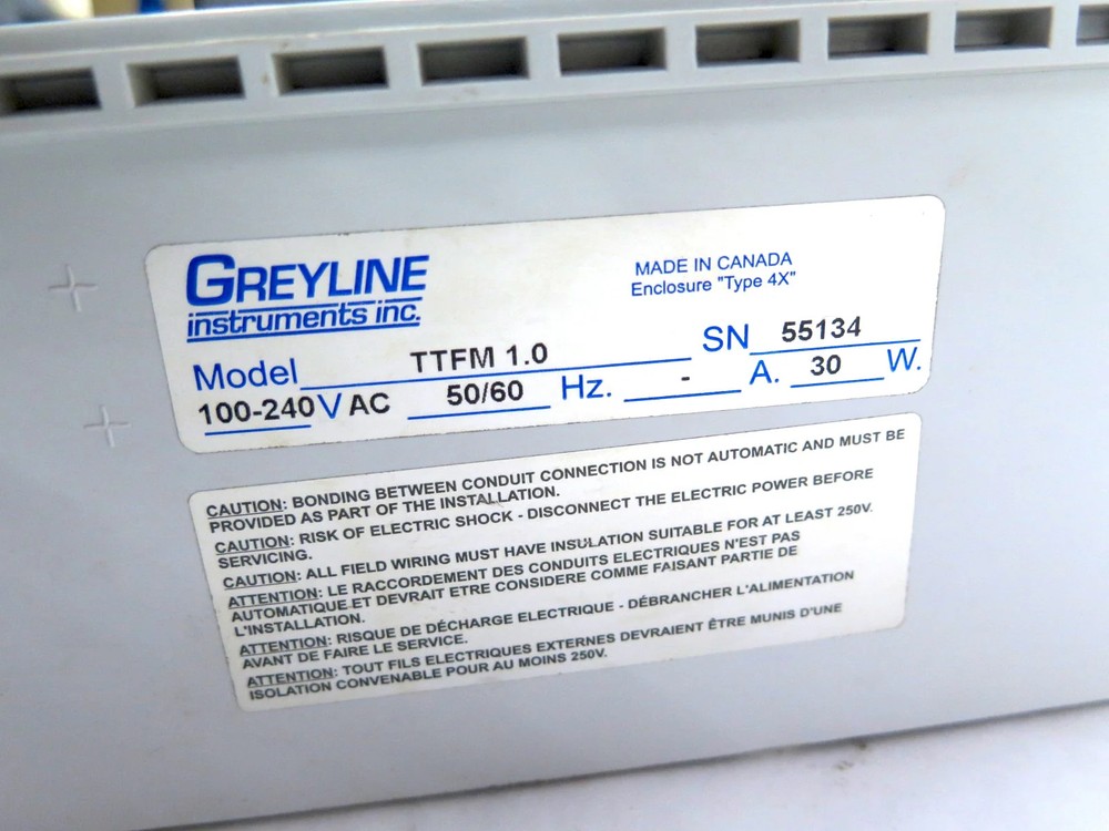 Greyline TTFM1.0 Ultrasonic Flowmeter Transmitter