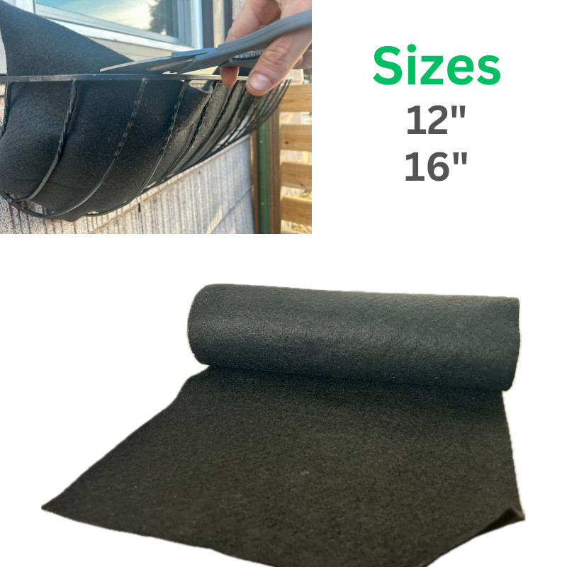 Fabric Coconut Fiber ReplacementCoco  Liner Roll Alternative, 12"x90" & 16"x90"