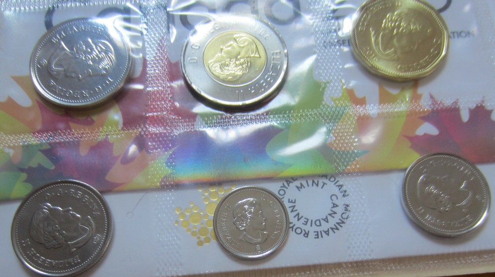 2016 Canada PL Coins Set. Original Mint Packing. 6 UNC Coins