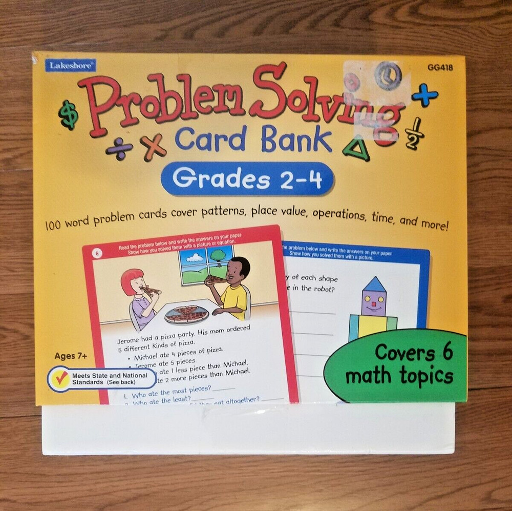 Problem Solving Card Bank by Lakeshore Grade 2-4