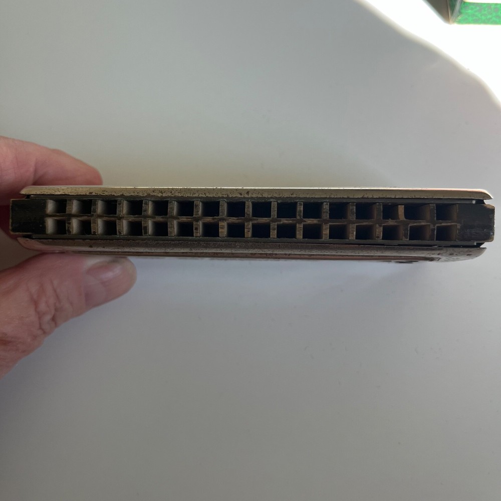 Vintage M. Hohner The Echo Harp Double Sided Harmonica Germany