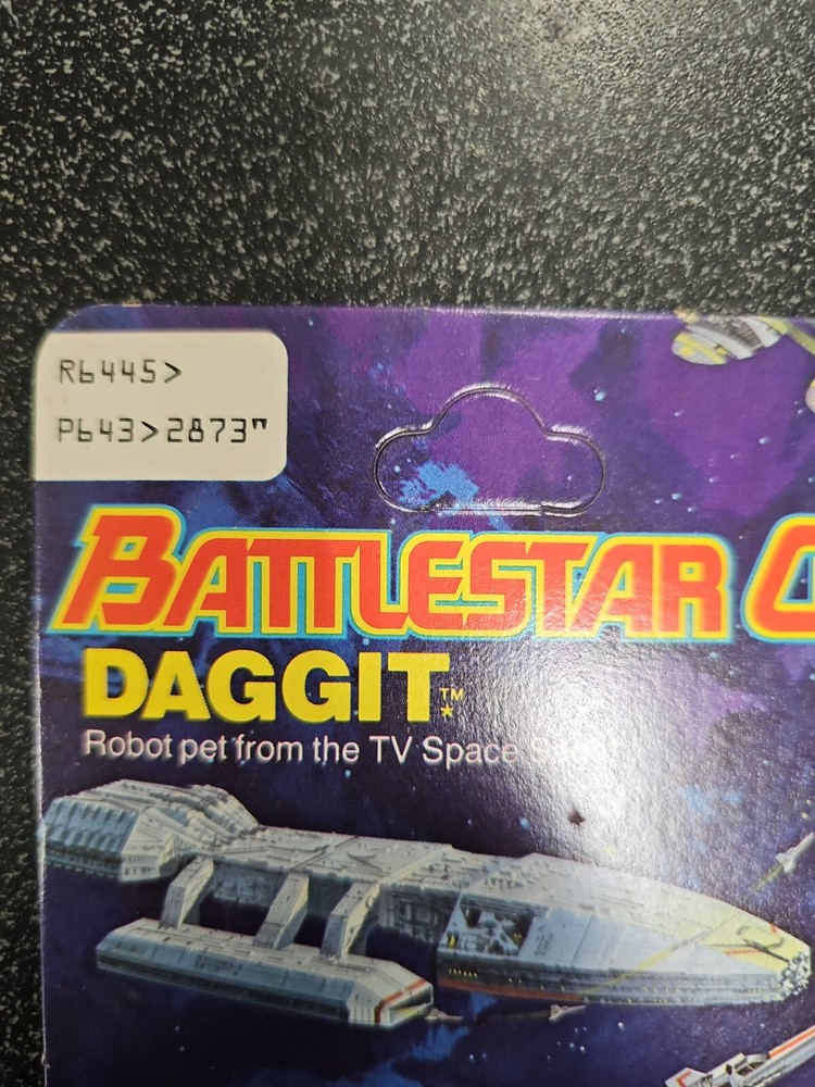 1978 Battlestar Galactica Daggit MOC Unpunched Cracked Bubble
