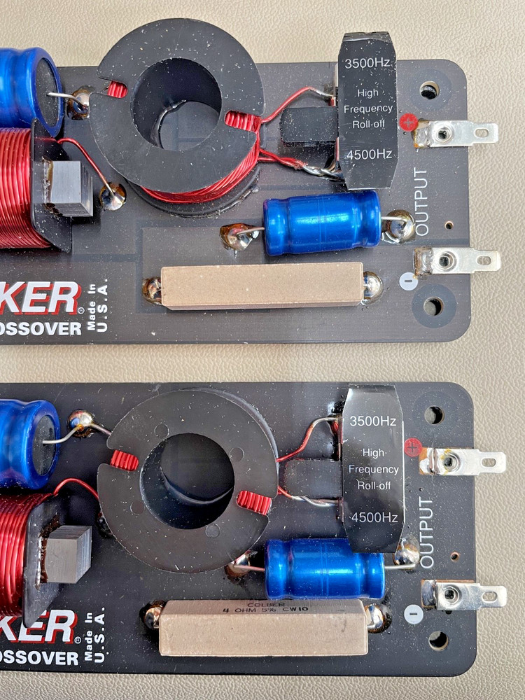 Old School Kicker MR-100 Passive Midrange Bandpass Crossover, Pair, NOS #325