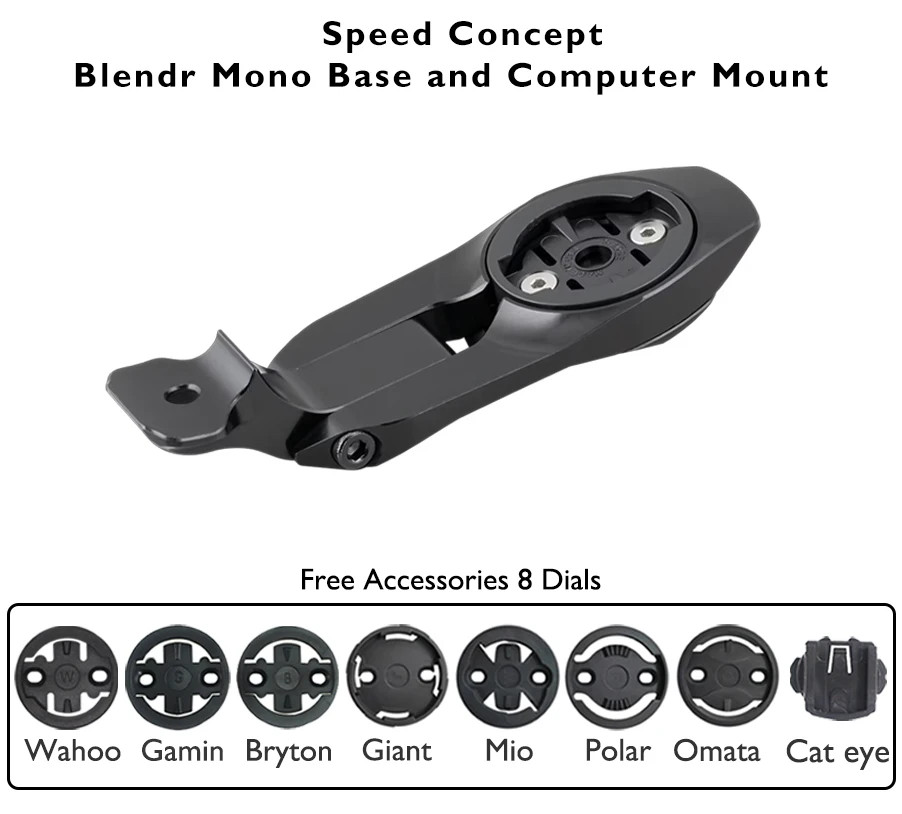Handlebar Blendr Duo Base and Computer Mount Adjustable Bracket Speed ​​Concept