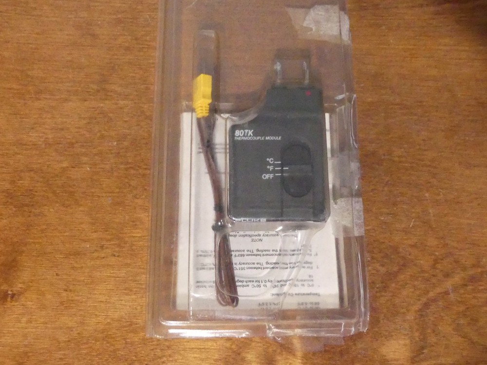 Fluke 80PK-3A Type K Thermocouple Surface Probe w/ 80TK Module