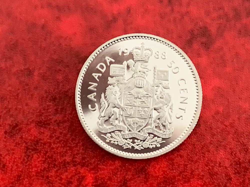 Canada 50 Cent 1988 Proof Coin-Uncirculated