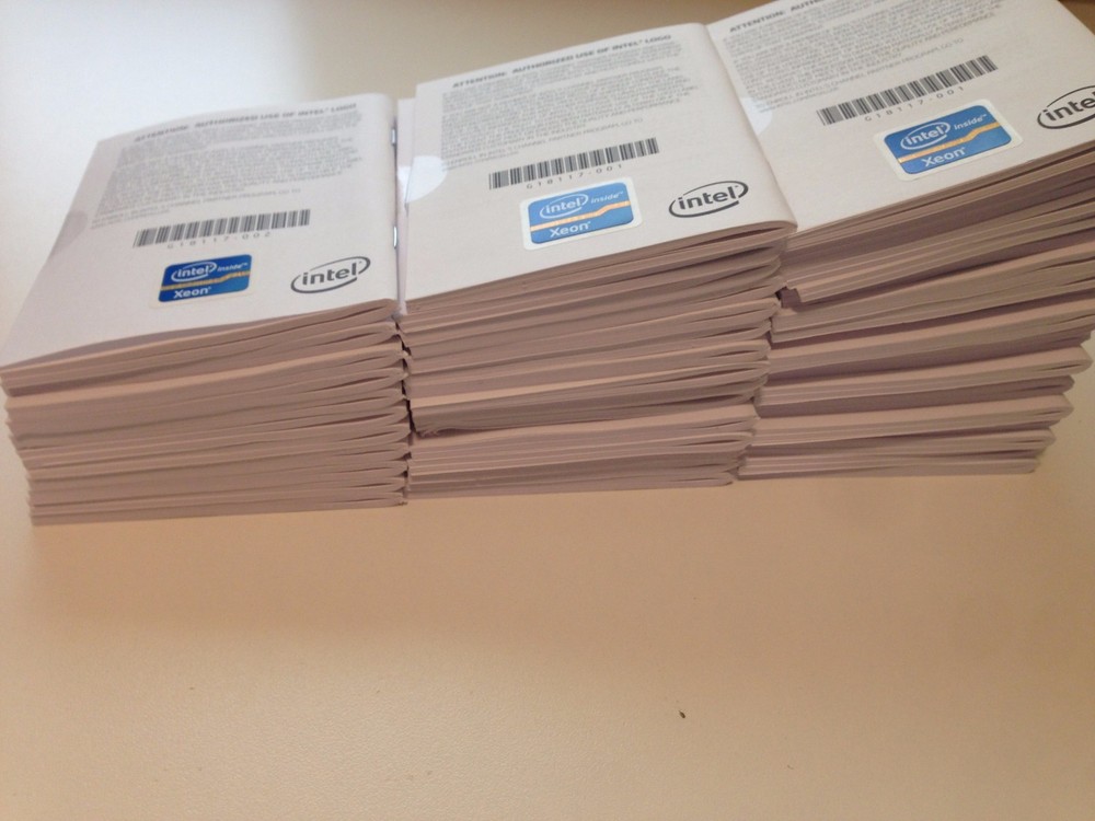 Lot of 45 Intel Xeon Processor Installation Instructions Manuals - New