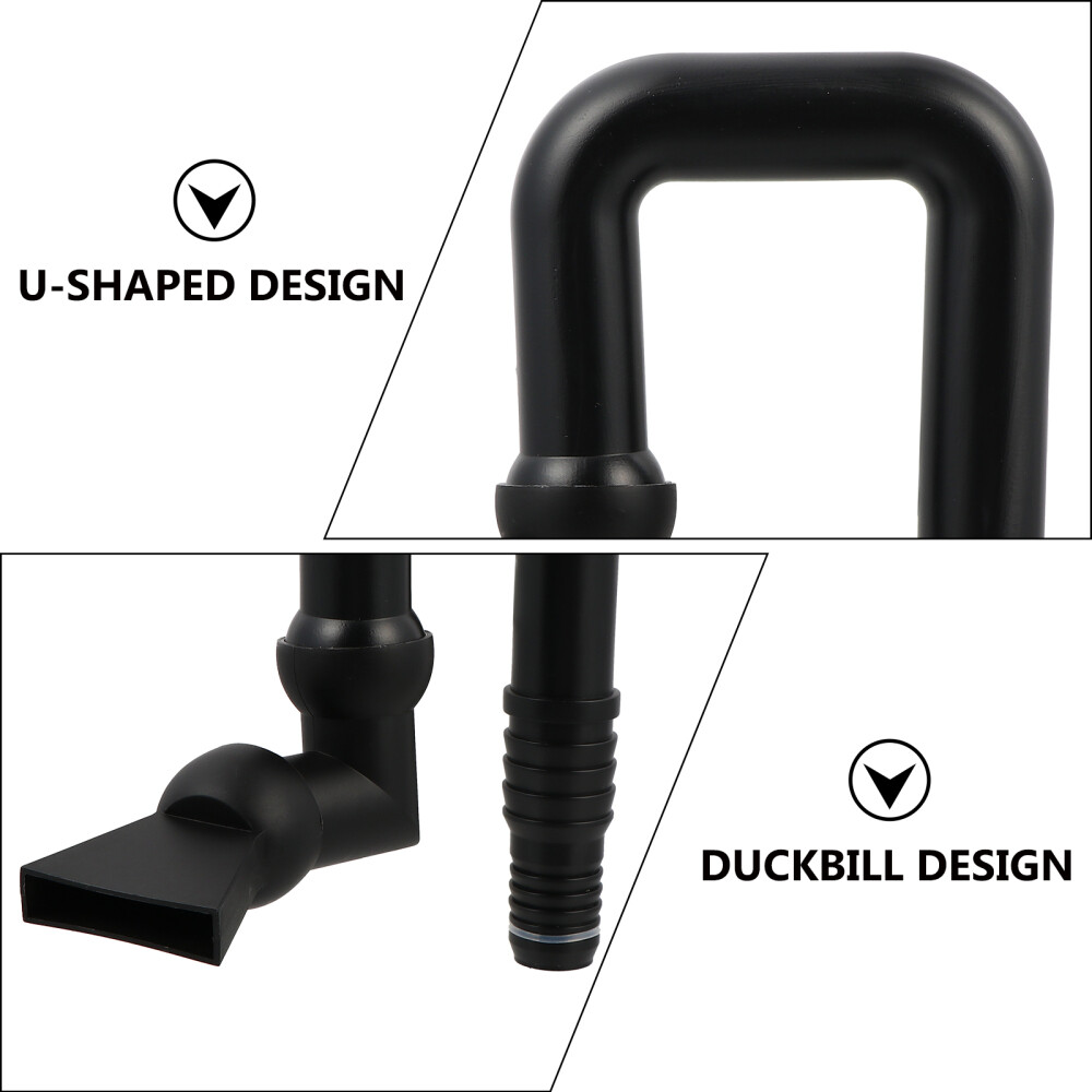 Fish Tank Duckbill Nozzle Aquarium Overflow Return Pipe Accessory