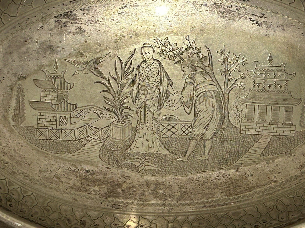 Silver Plated Large Swing Basket