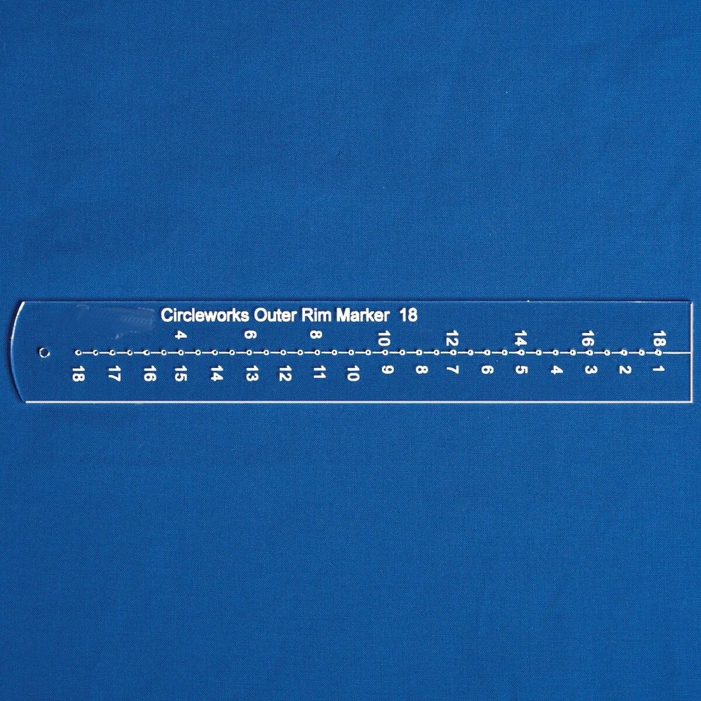 1pc Circleworks Outer Rim Patchwork Ruler Template for Low Shank Domestic #CC-18