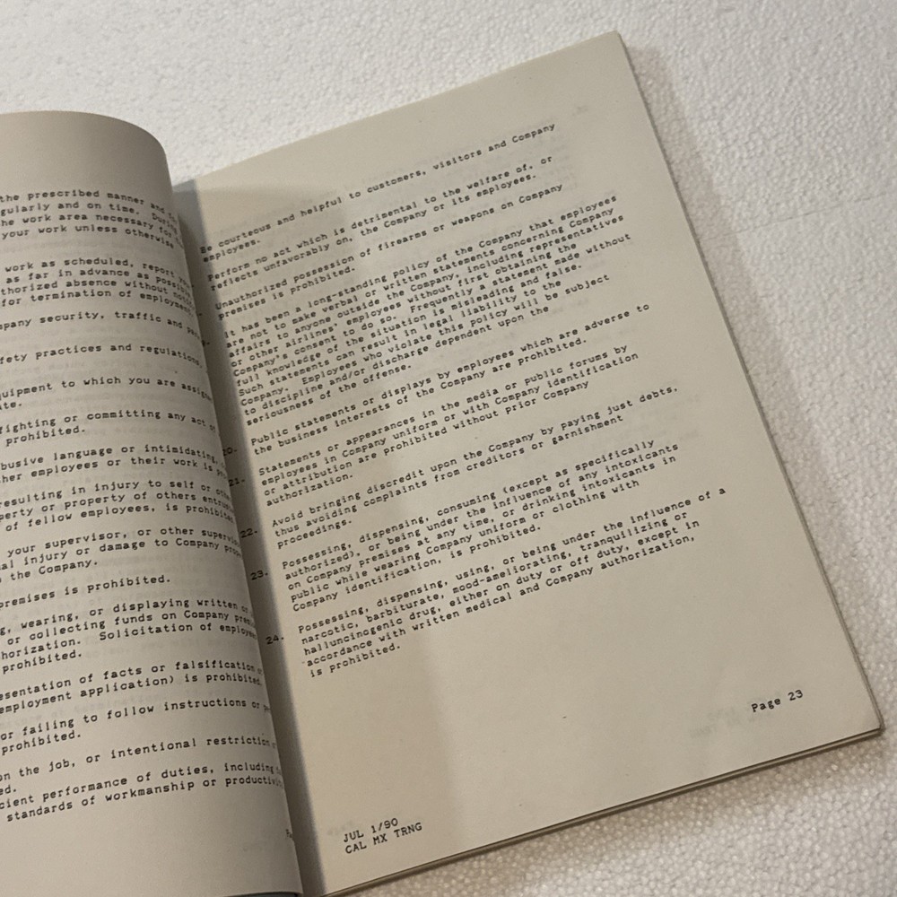 Continental Airlines Technical Operations Indoctrination Maintenance Training