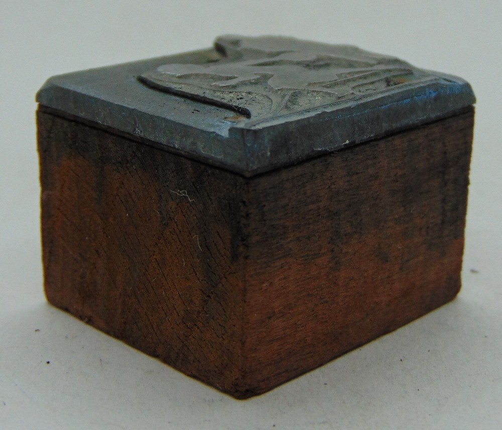 Printing Letterpress Printers Block Lady Bowling