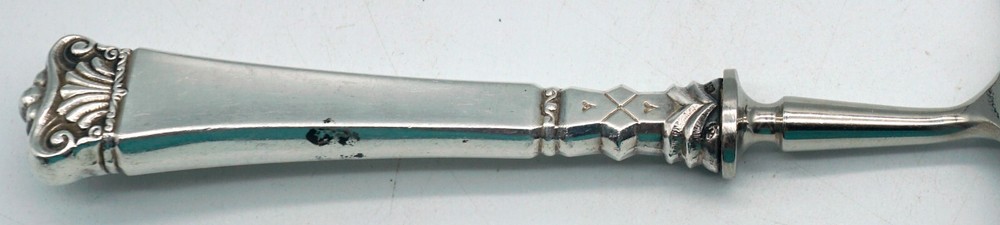 Vintage Silver Plated Handle Rustfri Pat. 64416 Cheese Slicer / Plane