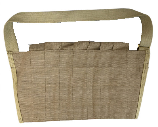 WW2 British Army 7 Pocket STEN Mag Pouch Bandolier 1944 Reproduction Light Khaki