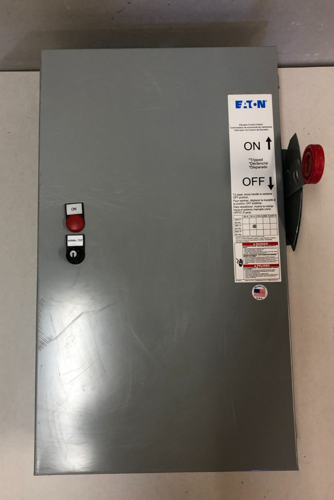 Elevator Disconnect ES2T1R1RF1NB Eaton elevator control switch 60 AMP 480 VOLT