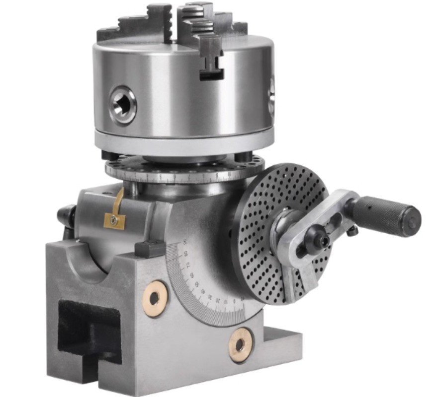 Three-Jaw Precision Universal Indexing Head for Milling Machine Rotary Table