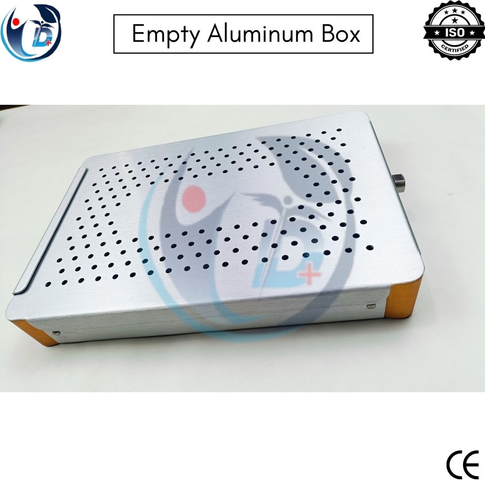 Empty Aluminum Box for Surgical Instruments Sterilization Tray Storage Case CE