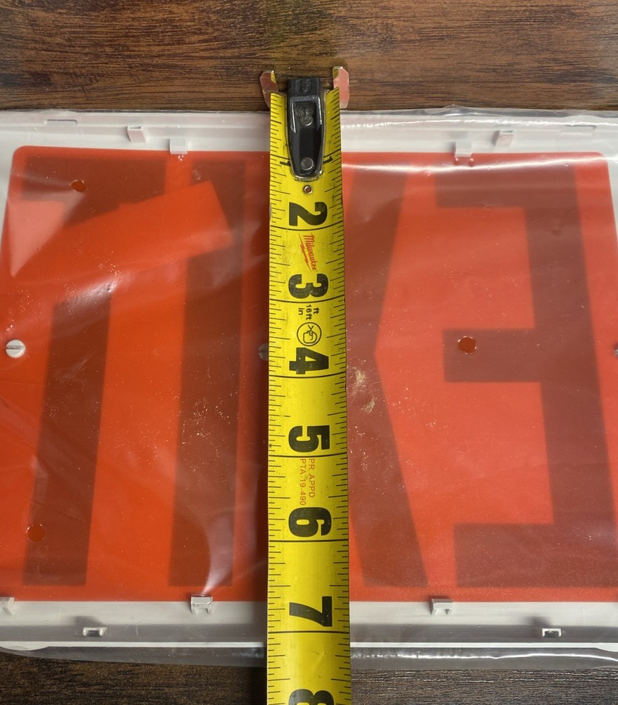 Replacement EXIT Sign Lens Cover Cooper All-Pro APX7R Red Thermoplastic LED