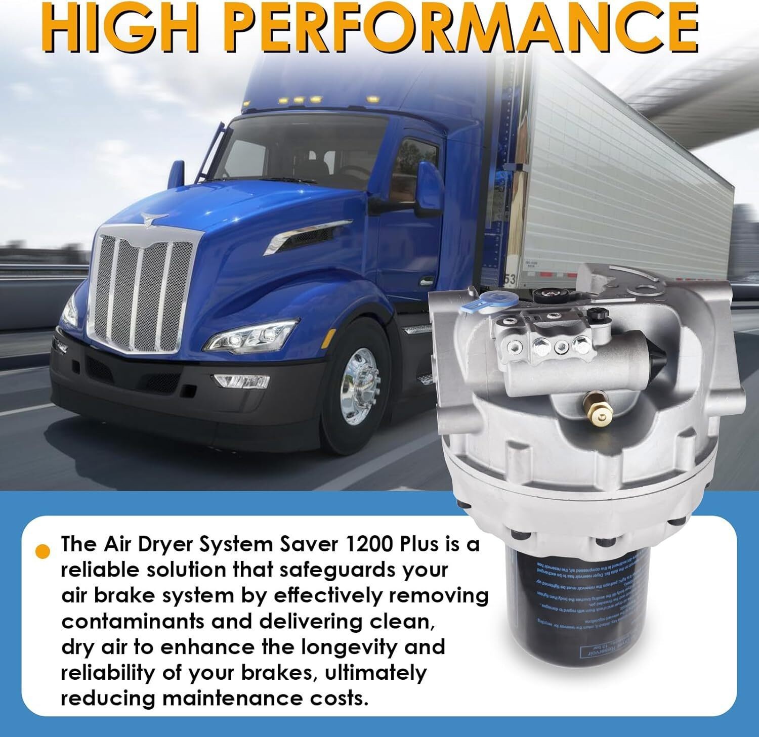 Air Dryer System Saver 4324711010 for Freightliner Cascadia Wabco