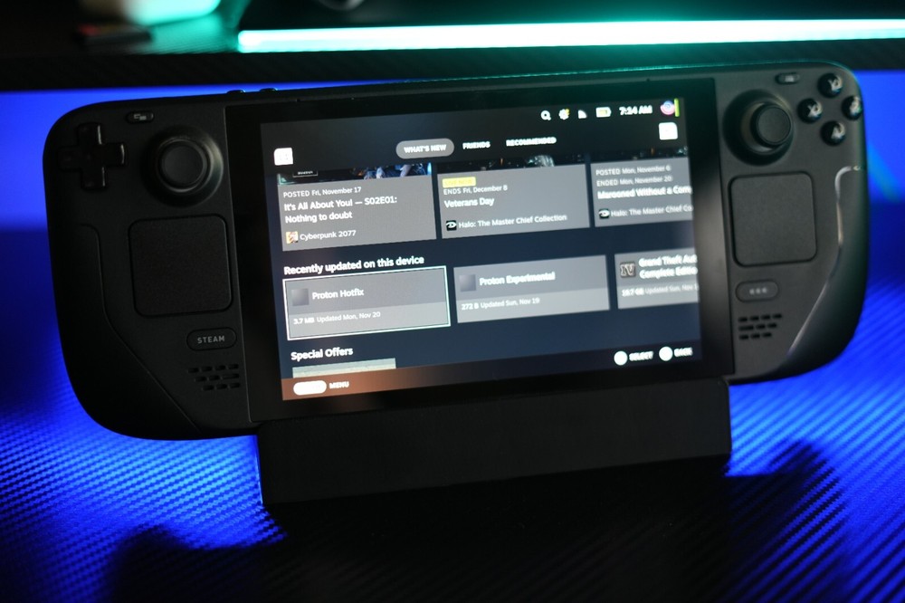 Steam Deck Desk Stand 3D Printed.