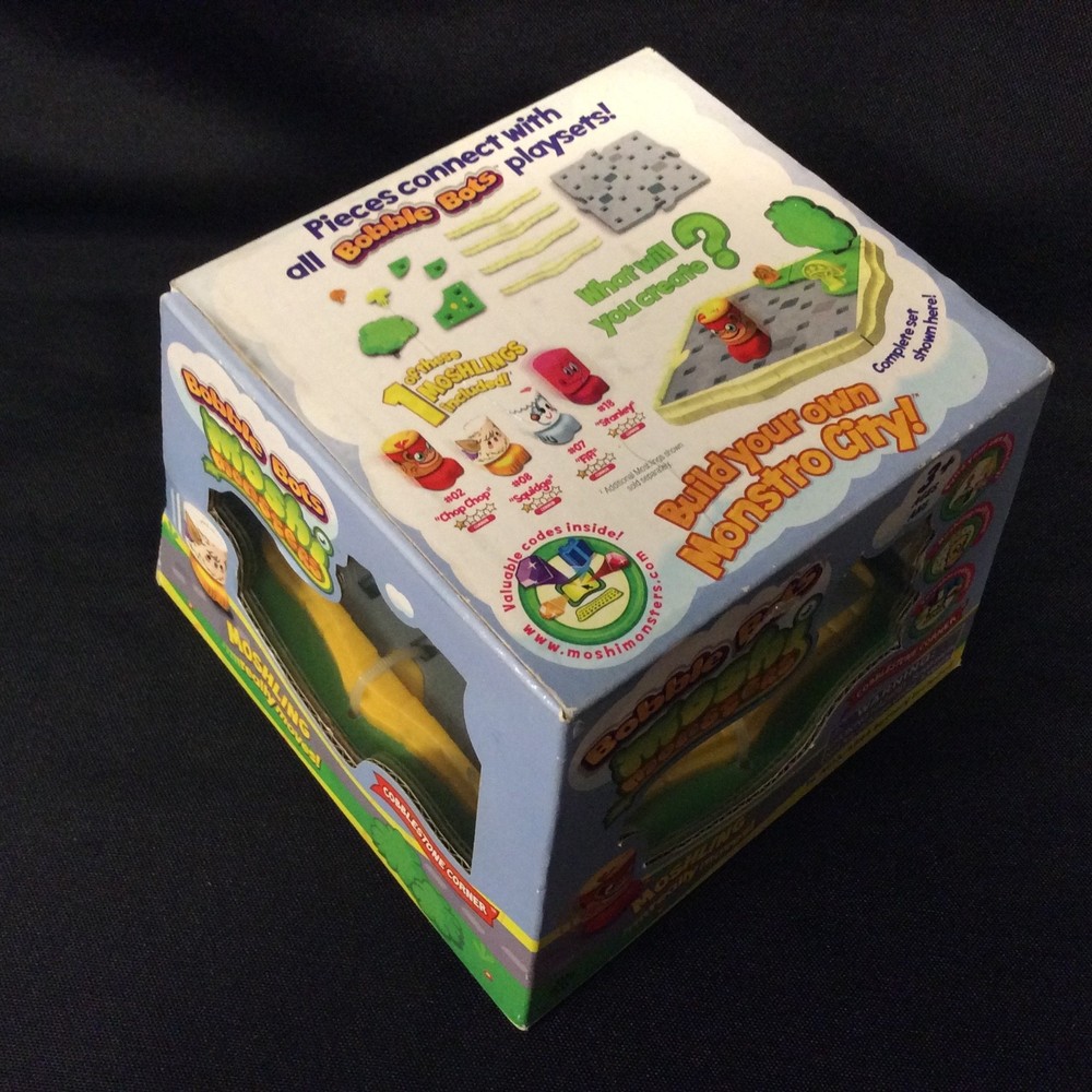 New - Moshi Monsters Bobble Bots Moshling Cobblestone Corner