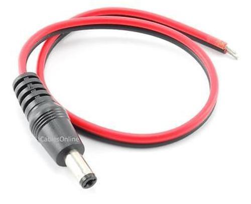 10inch Security Camera DC Power Pigtail Male Plug Cable, CablesOnline PL-D01