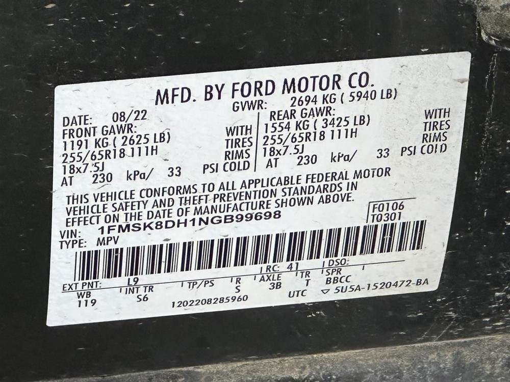 Camera/Projector Camera Windshield Mounted Fits 20-24 AVIATOR 2724658