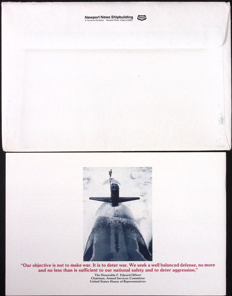 1977 US Navy USS Baton Rouge SSN-689 Commissioning Ceremony Program