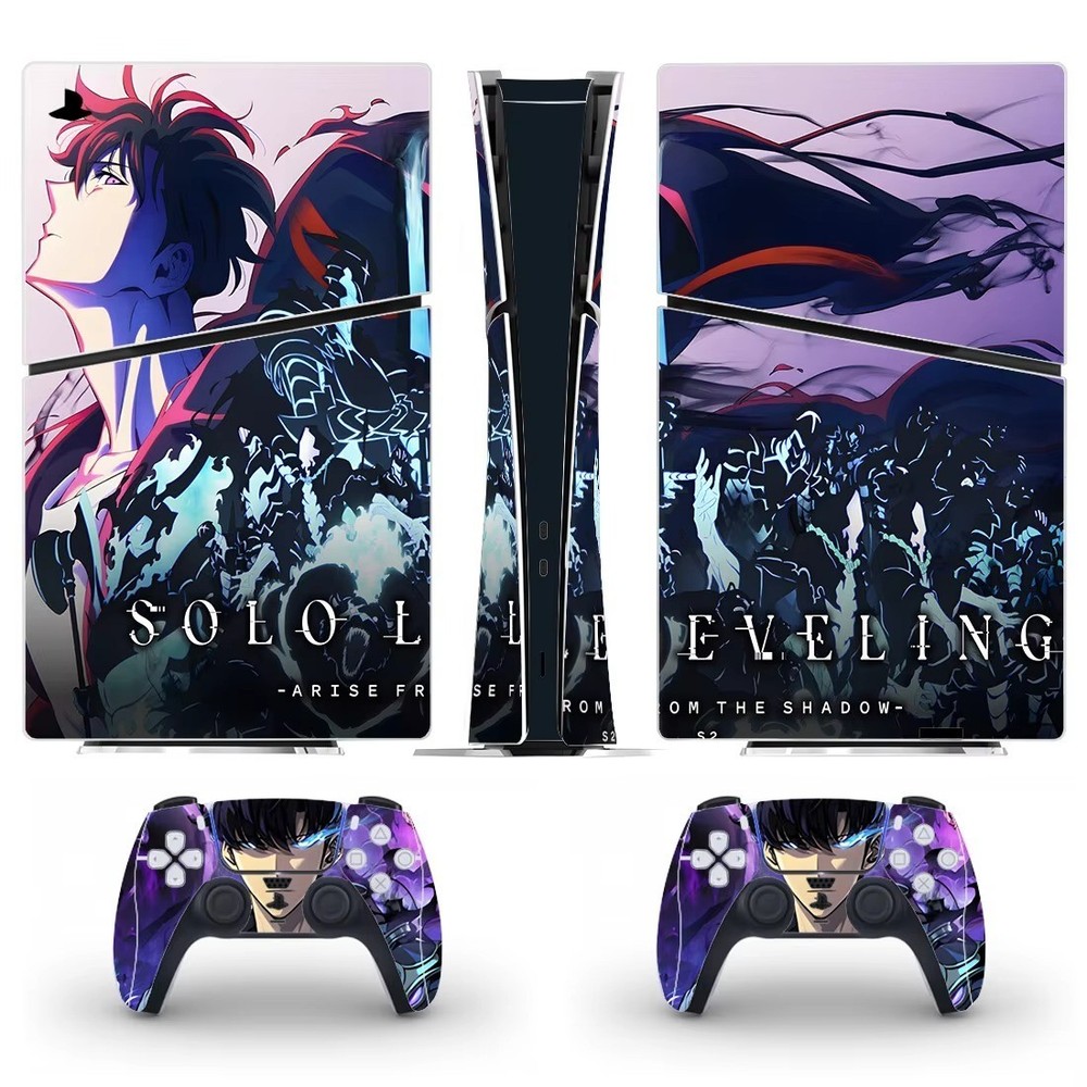 Solo Leveling Anime PS5 Slim Vinyl Decal With 2 Controller Skins