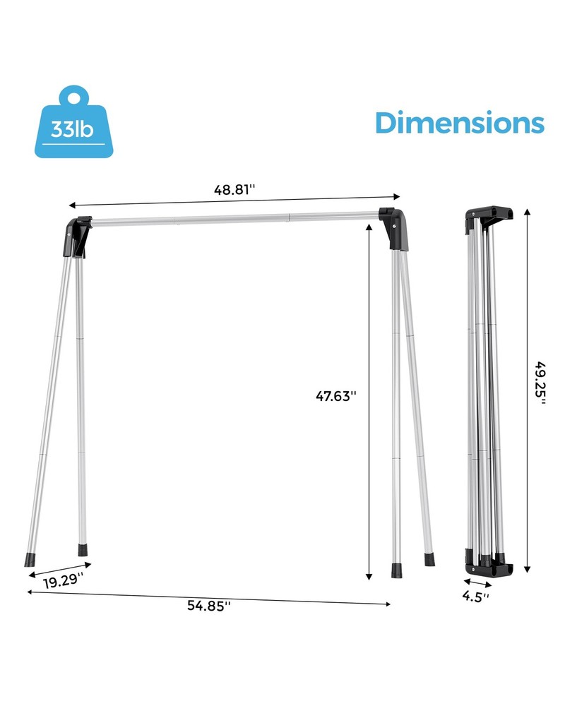 Clothes Drying Rack Foldable, Stainless Steel Laundry Drying Rack Collapsible...