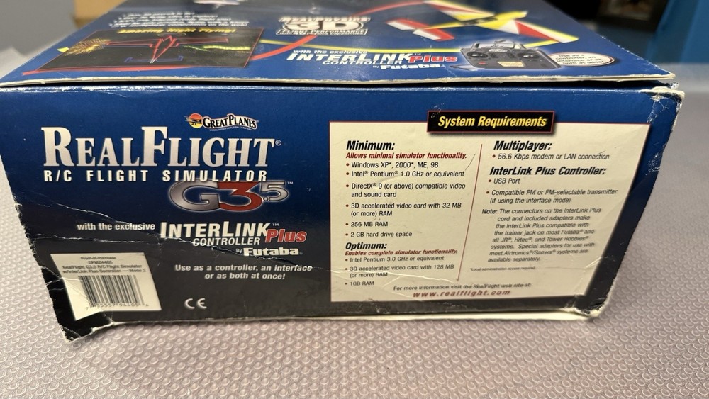 Great Planes Real Flight RC Flight Simulator G3.5 Remote Preowned w/Original Box