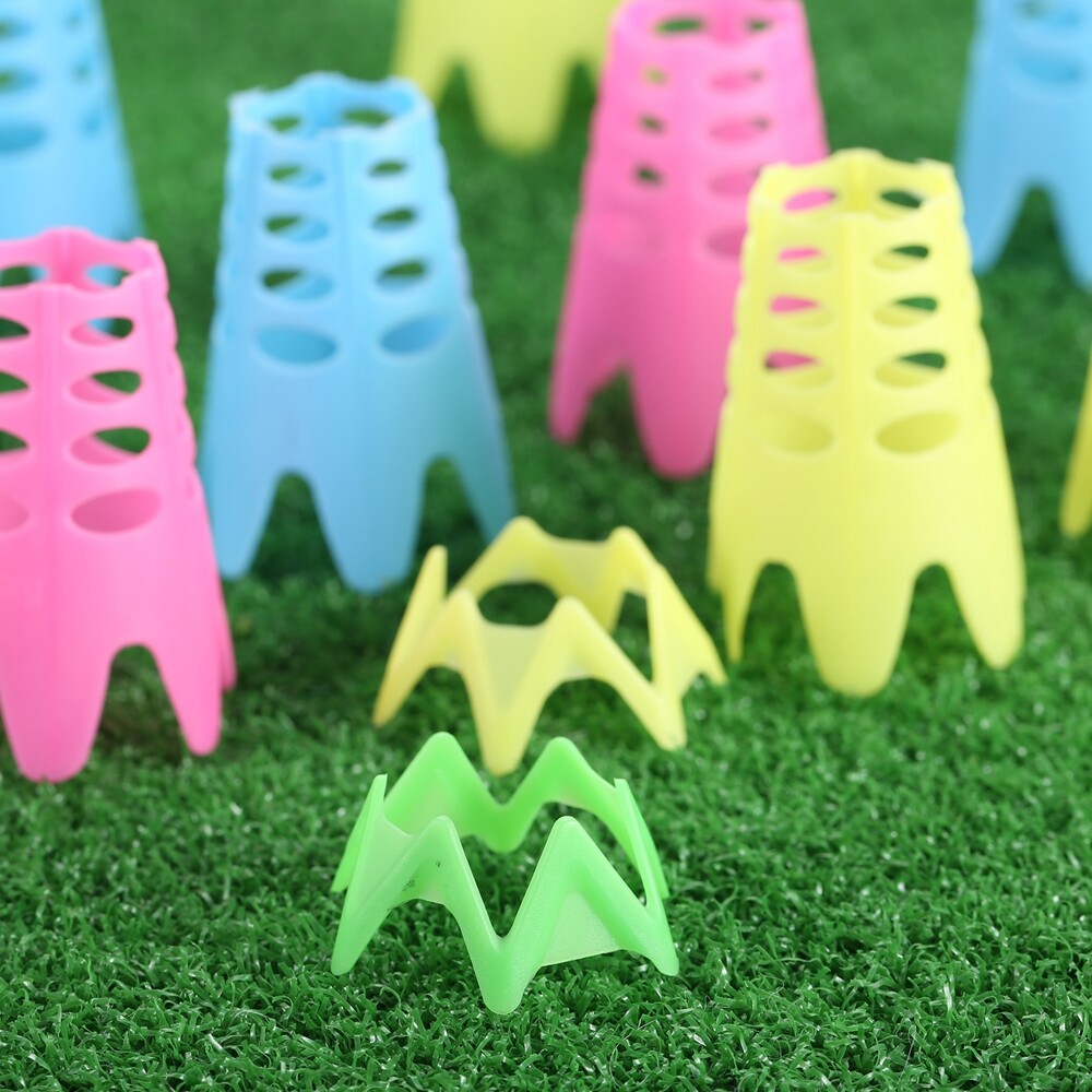 10Pcs Plastic Golf Simulator Tees Golf Practice Training Golf Course Mat Tees HQ