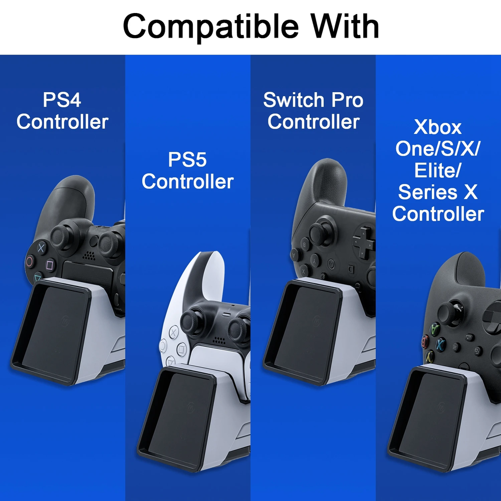 Multi Controller Charging Stand for the PS5/PS4/SWITCH PRO/XBOX ONE S/X/ELITE/SX